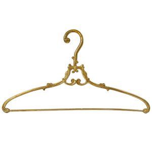 Dress Hanger - Ornate Victorian Style - Solid Brass